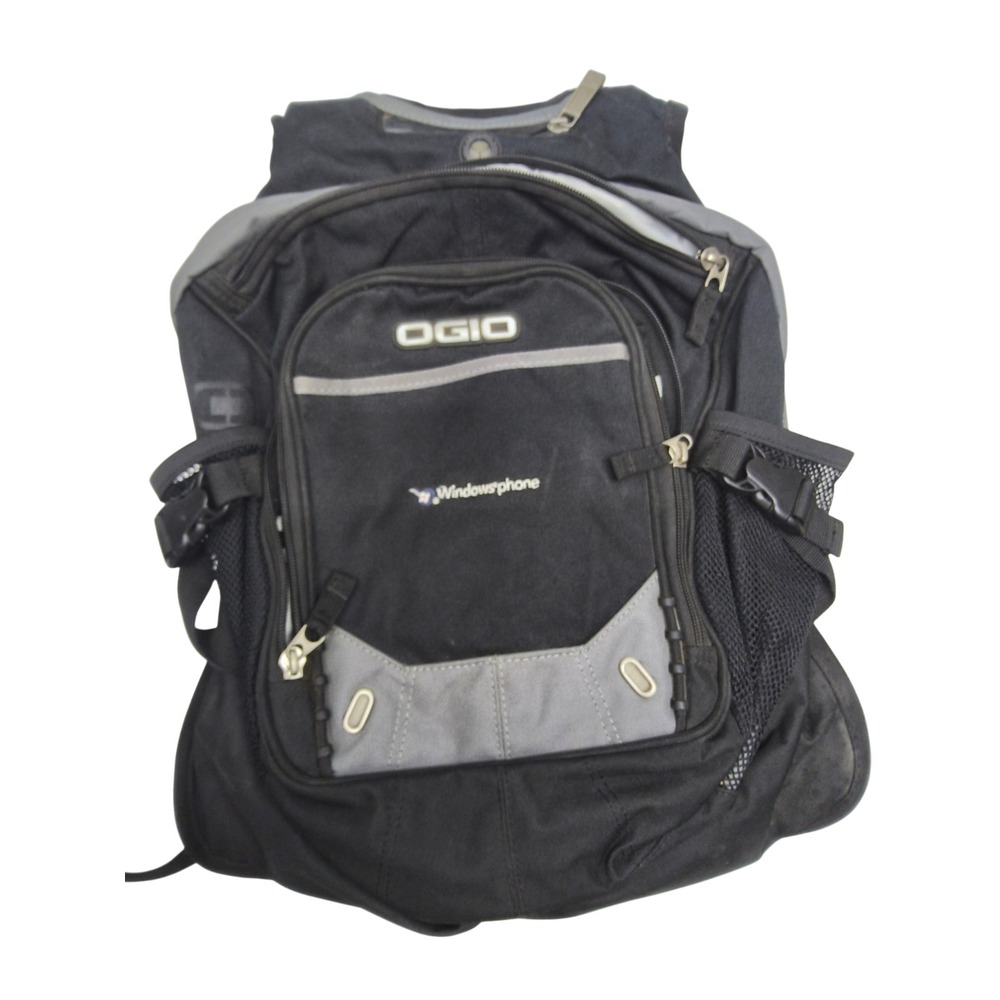 OGIO Fugitive Backpack Black/Gray Laptop Travel School Pack‎ Bag "WINDOWS PHONE"